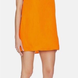 FRAME MICRO FLARE SLEEVELESS NECTARINE MINI DRESS SIZE XS NWT